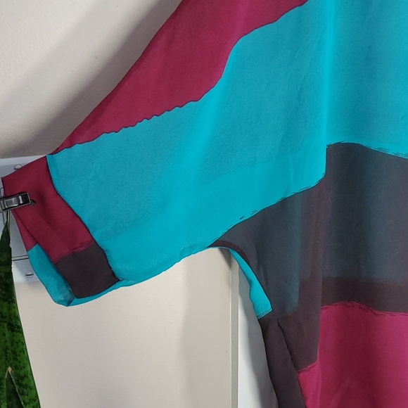 Jewel tone batwig top - Picture 3 of 5